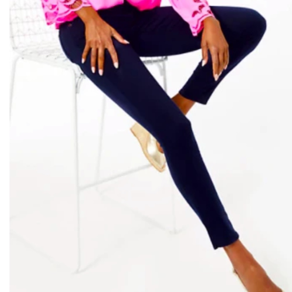 Nwt Lilly Pulitzer worth skinny Minnie pant true navy